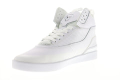 Supra Penny Pro 06567-101-M Mens White Suede Low Top Skate Sneakers Shoes