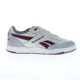 Reebok BB 4000 II Mens Gray Leather Lace Up Lifestyle Sneakers Shoes