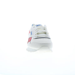 Reebok Glide Mens Beige Leather Lace Up Lifestyle Sneakers Shoes