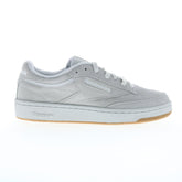 Reebok Club C 85 Mens Gray Suede Lace Up Lifestyle Sneakers Shoes