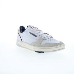 Reebok Phase Court Mens White Leather Lace Up Lifestyle Sneakers Shoes