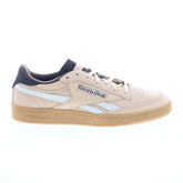 Reebok Club C Revenge Vintage Mens Beige Leather Lifestyle Sneakers Shoes
