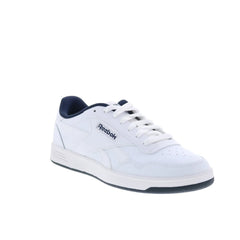 Reebok Court Advance Mens White Leather Lace Up Lifestyle Sneakers Shoes