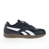 Reebok Hammer Street Mens Black Leather Lace Up Lifestyle Sneakers Shoes