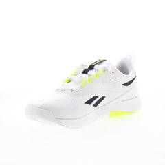 Reebok Nanoflex TR 2 Mens White Mesh Lace Up Athletic Cross Training Shoes