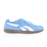 Reebok Hammer Street Mens Blue Suede Lace Up Lifestyle Sneakers Shoes