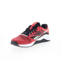 Reebok Nano X4 Mens Red Mesh Lace Up Cross Training Athletic Shoes