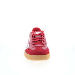 Reebok Smash Edge S Mens Red Leather Lace Up Lifestyle Sneakers Shoes