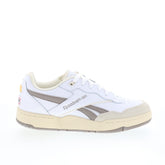 Reebok BB 4000 II Mens White Synthetic Lace Up Lifestyle Sneakers Shoes