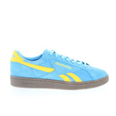 Reebok Club C Grounds UK Mens Blue Suede Lace Up Lifestyle Sneakers Shoes
