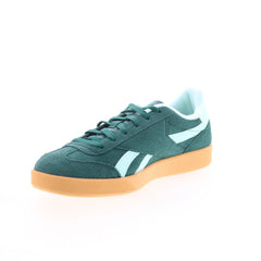 Reebok Smash Edge Mens Green Suede Lace Up Lifestyle Sneakers Shoes
