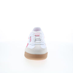 Reebok Campio XT Mens White Leather Lace Up Lifestyle Sneakers Shoes
