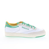 Reebok Club C 85 Mens White Leather Lace Up Lifestyle Sneakers Shoes