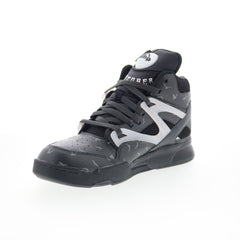 Reebok Pump Omni Zone II Mens Black Leather Lifestyle Sneakers Shoes