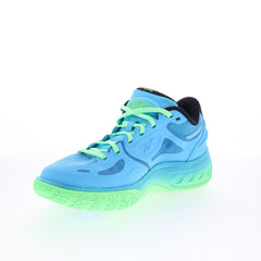 Reebok Engine A Mens Blue Synthetic Lace Up Athletic Basketball Shoes