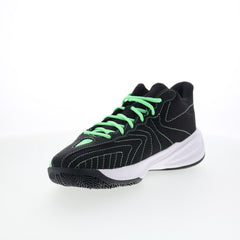 Reebok Press Mens Green Mesh Lace Up Athletic Basketball Shoes