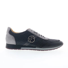 Mezlan 10025 Mens Black Leather Lace Up Lifestyle Sneakers Shoes