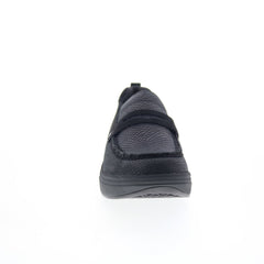 Drew Java 10841-19 Womens Black Leather Slip On Lifetsyle Sneakers Shoes