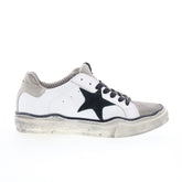 Divine Follie 102 U 12724 Mens White Leather Lace Up Lifestyle Sneakers Shoes