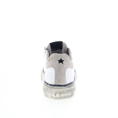 Divine Follie 102 U 12724 Mens White Leather Lace Up Lifestyle Sneakers Shoes