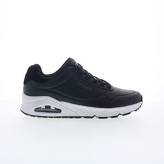 Skechers Uno - Tailored Air 183007-BKW Mens Black Lifestyle Sneakers Shoes