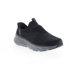 Skechers Slip-ins Edgeride Commissioner Mens Black Extra Wide Sneakers Shoes