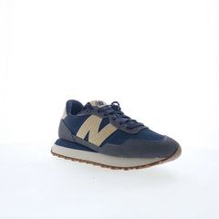 New Balance 237 MS237LON Mens Blue Suede Lace Up Lifestyle Sneakers Shoes
