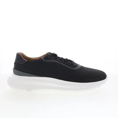 Johnston & Murphy 24-6267 Mens Black Canvas Lifestyle Sneakers Shoes