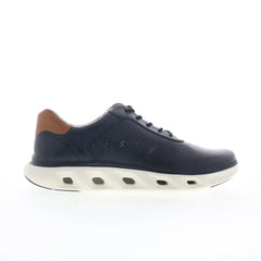 Johnston & Murphy 25-2975 Mens Black Leather Lifestyle Sneakers Shoes