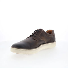 Johnston & Murphy 25-2980 Mens Brown Leather Lifestyle Sneakers Shoes