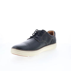 Johnston & Murphy 25-2985 Mens Black Leather Lifestyle Sneakers Shoes