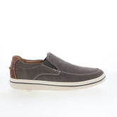 Johnston & Murphy 25-3759 Mens Gray Faux Leather Lifestyle Sneakers Shoes