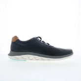 Johnston & Murphy 25-3821 Mens Black Leather Lifestyle Sneakers Shoes