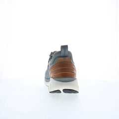 Johnston & Murphy 25-6587 Mens Gray Leather Lace Up Lifestyle Sneakers Shoes