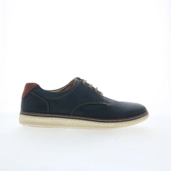 Johnston & Murphy 25-8359 Mens Blue Leather Lifestyle Sneakers Shoes