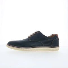Johnston & Murphy 25-8359 Mens Blue Wide Leather Lifestyle Sneakers Shoes