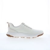 Johnston & Murphy 25-9668 Mens White Leather Lace Up Athletic Golf Shoes