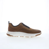 Johnston & Murphy 25-9700 Mens Brown Leather Lace Up Athletic Golf Shoes