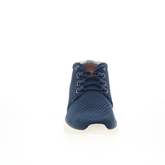 Johnston & Murphy 25-9779 Mens Blue Canvas Lace Up Lifestyle Sneakers Shoes