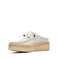 Clarks Wallabee Cup LO 26164430 Mens White Suede Lifestyle Sneakers Shoes