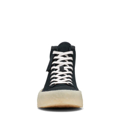 Clarks Caravan Mid 26167697 Mens Black Suede Lifestyle Sneakers Shoes