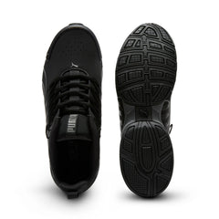 Puma Voltaic Evo Nubuck 31171602 Mens Black Nubuck Athletic Running Shoes