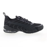 Puma Voltra 31258901 Mens Black Leather Lace Up Lifestyle Sneakers Shoes
