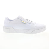 Puma Cali 36915501 Womens White Leather Lace Up Lifestyle Sneakers Shoes