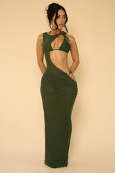 TERESA COVER UP DRESS-IVY GREEN