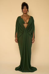 LUCY COVER UP DRESS-IVY GREEN