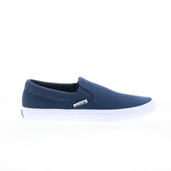 Lacoste Slip-On Base 224 1 CMA Mens Blue Canvas Lifestyle Sneakers Shoes
