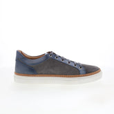 Di Bianco Binetto Mens Gray Leather Lace Up Lifestyle Sneakers Shoes