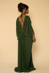 LUCY COVER UP DRESS-IVY GREEN