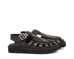 Clarks Meare Buckle "Black Leather"